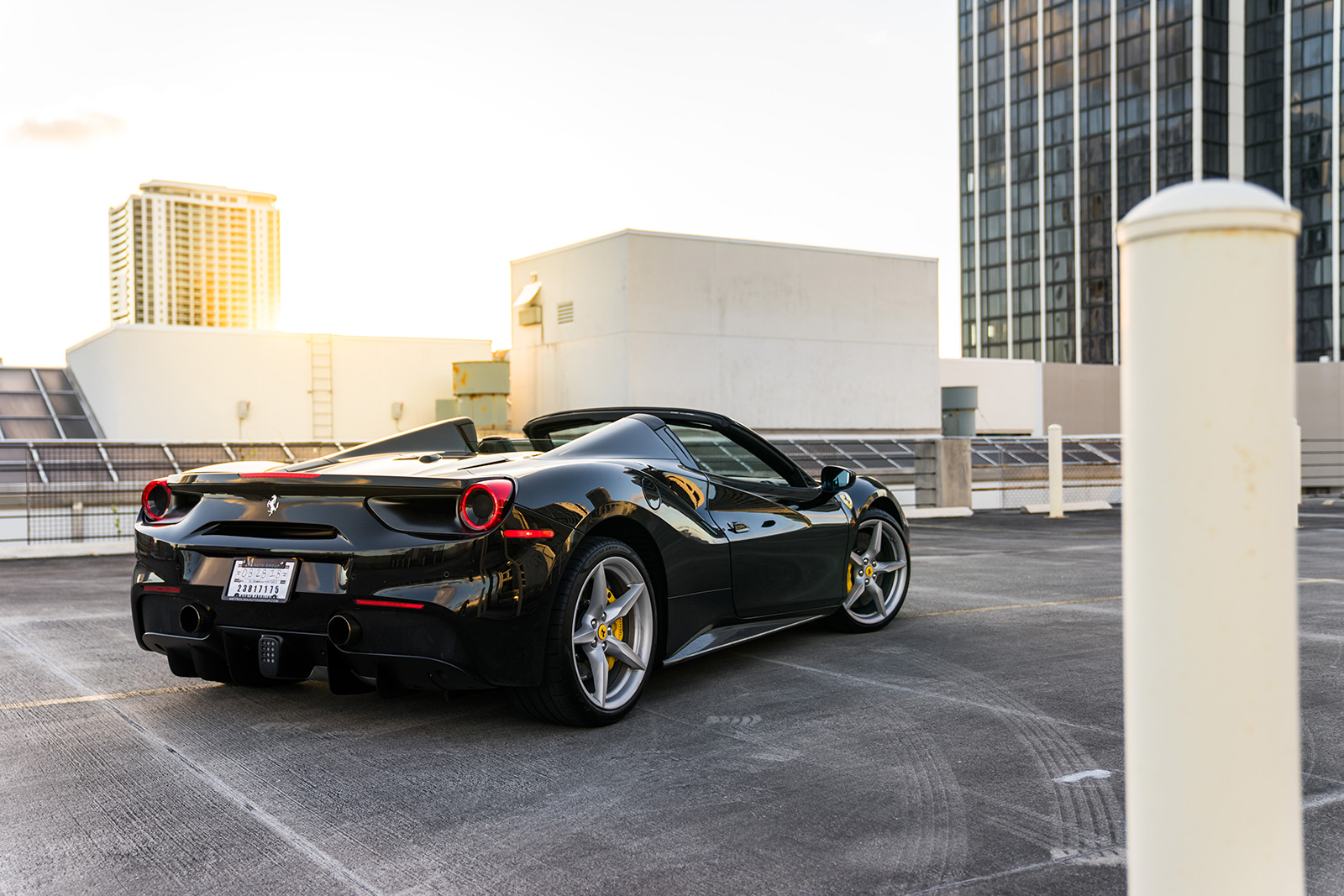 2018 Ferrari 488 Spider Black Mvp Miami Exotic Rentals