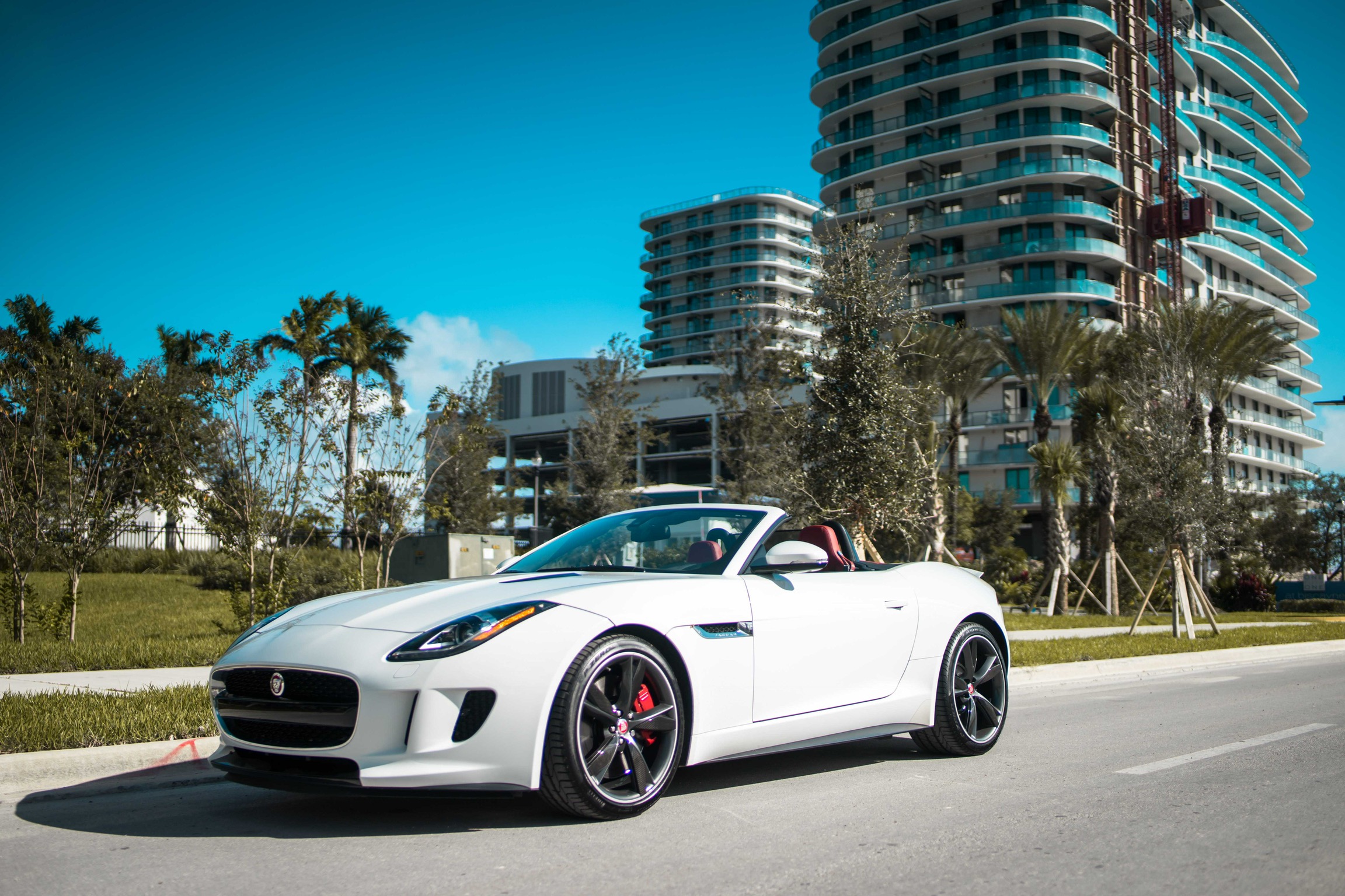 2017 Jaguar F-Type S - White | MVP Miami Exotic Rentals