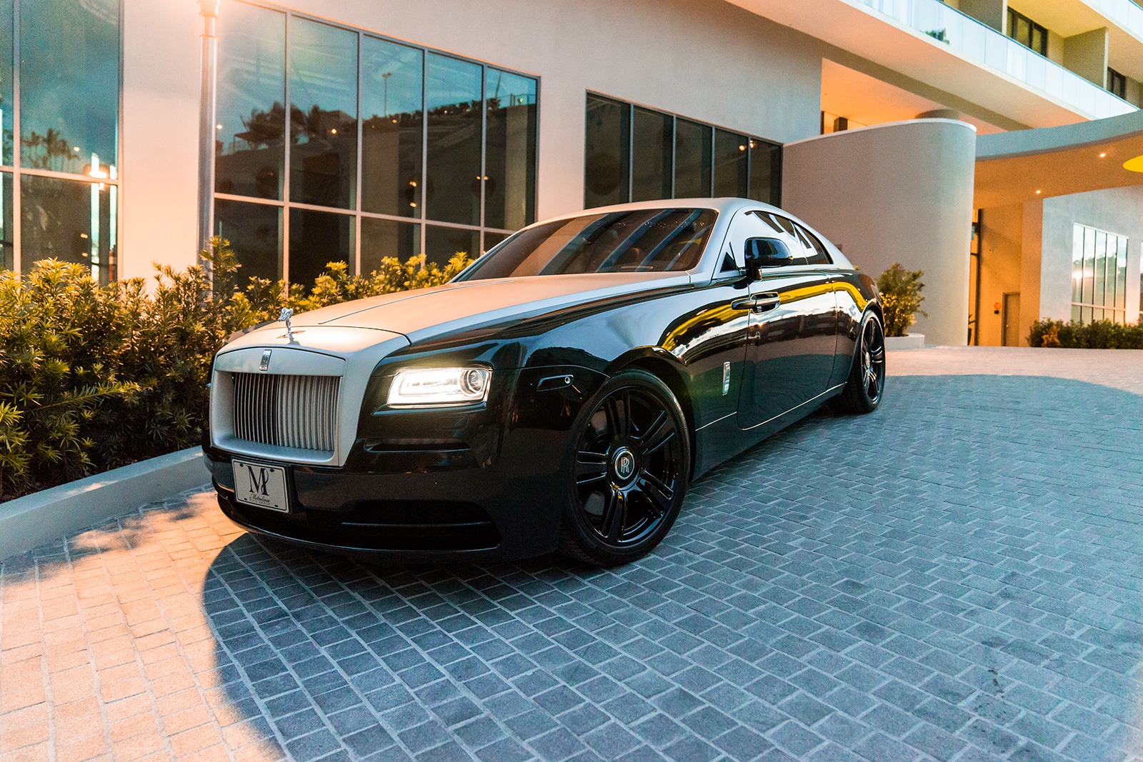 2017 Rolls Royce Wraith Black Silver MVP Miami Exotic Rentals